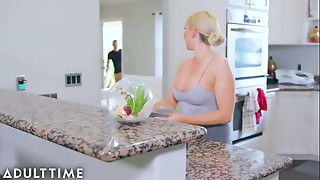 Teaching Son-In-Law Nuru Massage By Riding His Cock!