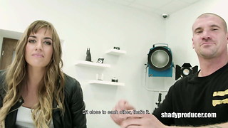 ShadyProducer - Silvia Dellai tricked into hard threesome