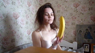 Young girl shows her s.