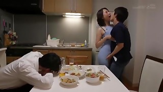 japonese wife frustrated have sex with young man
