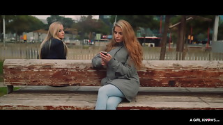 Fancy blondes love lesbo sex
