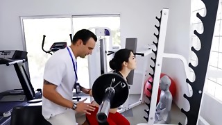 Coach couldn't say no to dazzling brunette and her curves