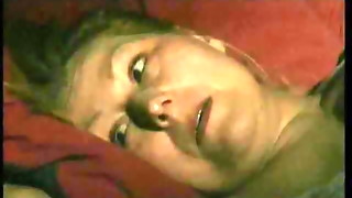 Bored housewife pleasing a young man