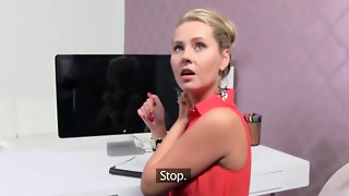 Czech female chef casting a greek guy