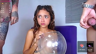 Pussy eating ends in a thick cock inside her tight pussy and couple of cumshots on her gorgeous face