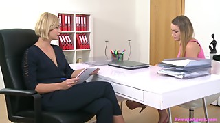 Lesbian Agents Tempting Seduction with Valerie Fox